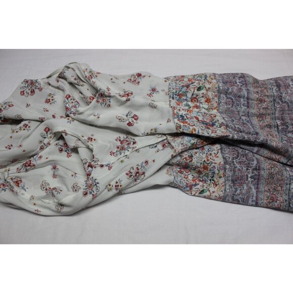 Fifteen Twenty women's button front floral print boho peasant tunic blouse L - Picture 6 of 10